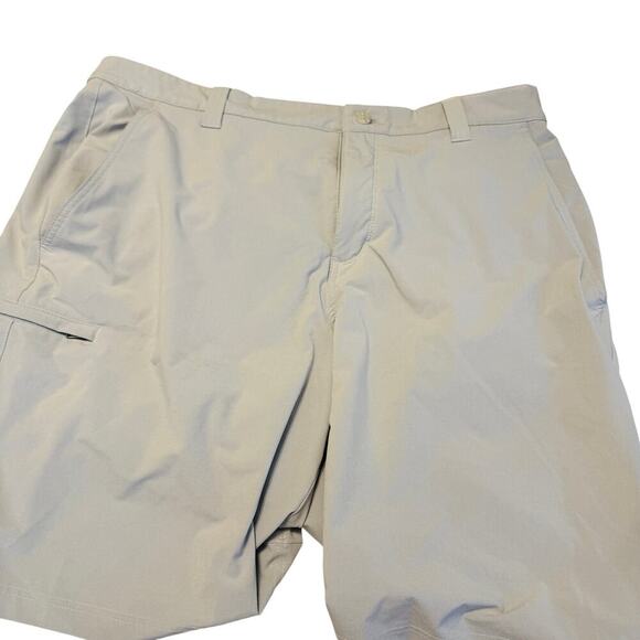 Columbia PFG Men’s Shorts 40W x 10L Omni-Shade Fishing Shorts Beige Vent Back - Picture 1 of 5